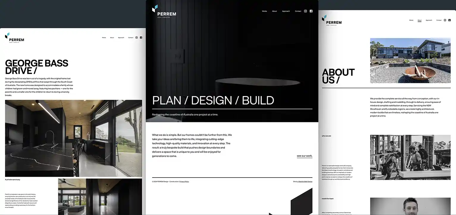 Perrem – Design & Construction - a project by Ulladulla Web Design