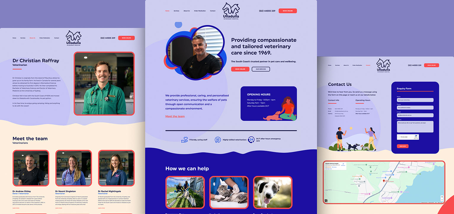 Ulladulal Veterinary Hospital - a project by Ulladulla Web Design